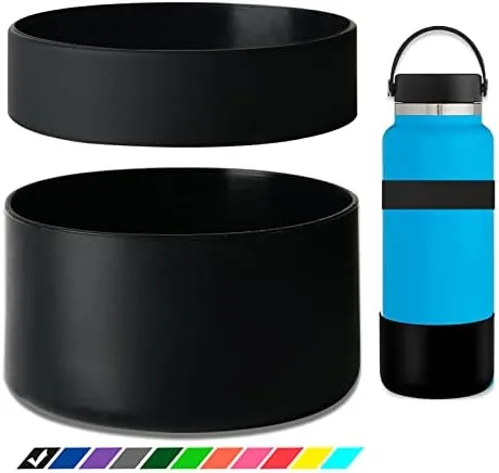 greant double protective water bottle boot compatible with hydro flask silicone flex boot compatible with hydroflask boot universal anti slip bottle sleeve 3 sizes to choose